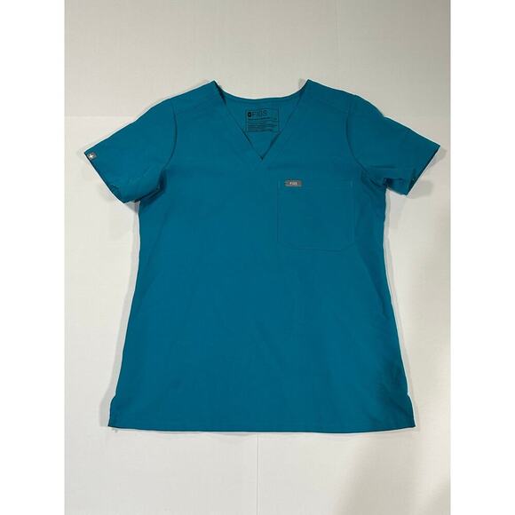 Figs Catarina One-Pocket Scrub Top TEAL XS - Picture 1 of 5